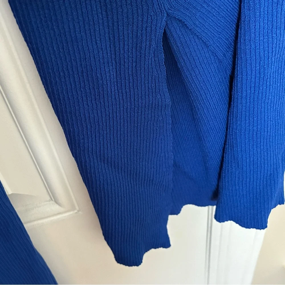 Zara Women's Long Sleeve Blue Turtleneck Dress - Picture 3 of 4